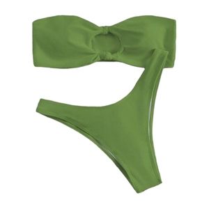 SHEIN Swim Vcay Women's Strapless Two-Piece Swimsuit Size XS